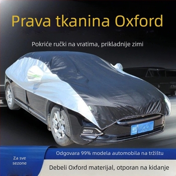 Pokrov za automobil od Oxford tkanine, univerzalna veličina, zaštita od sunca i toplinska izolacija, prilagodljivo