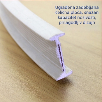 Dvojno-funkcionalna zakrivljena i ravna tračnica za zavjese s kristalnim perlicama – svadbena dekoracija