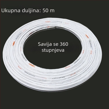Dvojno-funkcionalna zakrivljena i ravna tračnica za zavjese s kristalnim perlicama – svadbena dekoracija