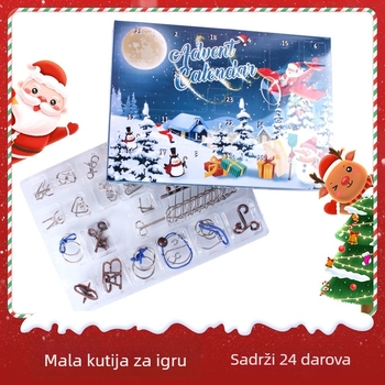 Metalna zagonetka s devet lanaca – Wisdom Wheel, zagonetka za otključavanje, za uzrast 7–14 godina.