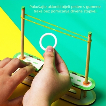 Edukativna fizika slagalica – drveni, DIY, električni, za uzrast 7–14, unisex