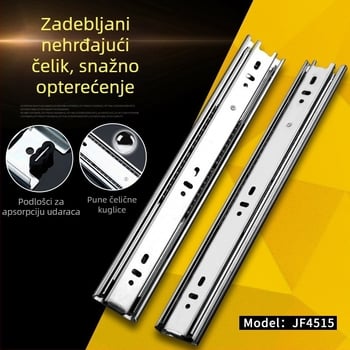 JF4515 kuglična vodilica za ladicu, tri sekcije, tiha