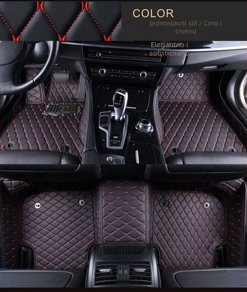 Kožne prostirke za automobil s potpunim pokrivanjem — Winning the Championship, za poseban automobil, prilagodljive, model kože na stopala