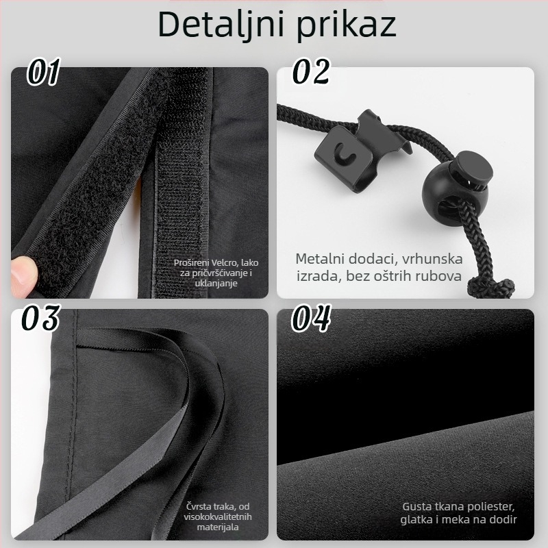 Automobilska pregrada zavjesa za prednju i stražnju kabinu sa srednjom toplinskom izolacijskom sjenom, neproziran zavjese privatnosti (Materijal: Dense Woven Spring Ya Spinning; Montaža: tip card-in; Wzor: jednostran; Dijelovi: prednja zona; Primjenjivi mo