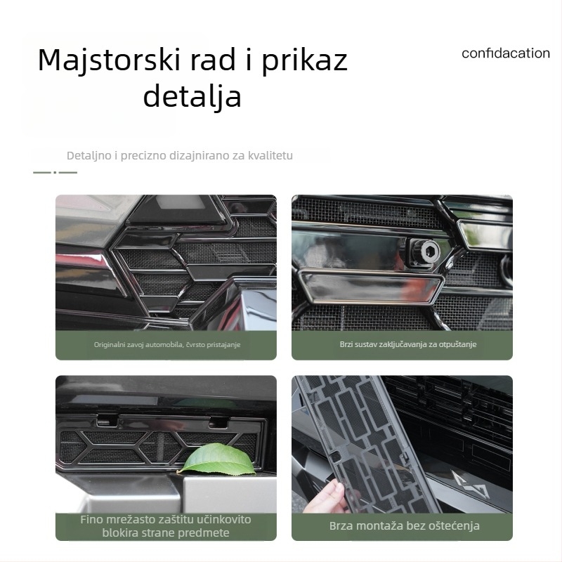 ABS mreža protiv insekata za prednju i srednju rešetku Dongfeng M817 – zaštita hladnjaka – Yulang