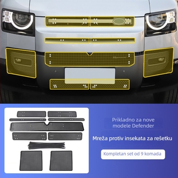 Nehrđajući čelična mreža za zaštitu radijatora Land Rover Defender 110 (2020–2025), zaštita od insekata i prašine.