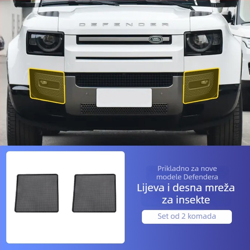 Nehrđajući čelična mreža za zaštitu radijatora Land Rover Defender 110 (2020–2025), zaštita od insekata i prašine.