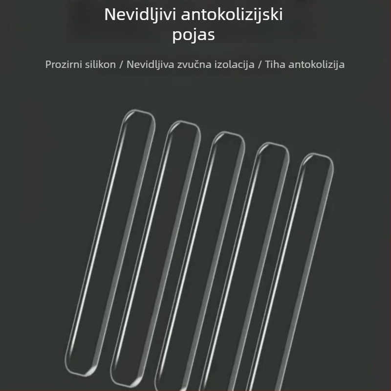 Protukolizijska traka za vrata, silikon, zidni montažni, standardni dizajn, ručno upravljanje