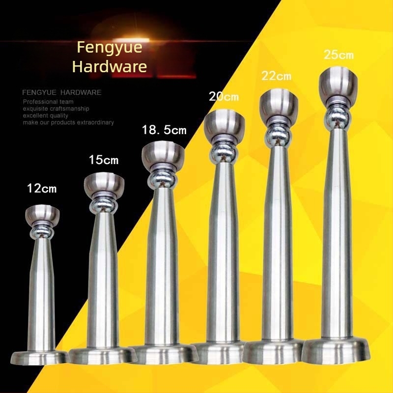 Dulji zaustavljač vrata od nehrđajućeg čelika s magnetskim zahvatom, zidni montažni, model FY-JC