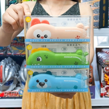 Dječja usna harmonika i zviždaljka – dvostruki edukativni instrument za djecu 4–6 godina, plastika, karikatura dizajn