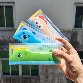 Dječja usna harmonika i zviždaljka – dvostruki edukativni instrument za djecu 4–6 godina, plastika, karikatura dizajn