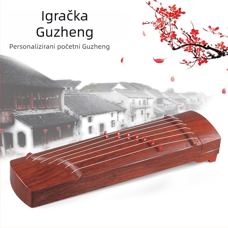 Dječji stolni instrument u stilu Guqin/Guzheng – igrivi etnički žičani instrument za uzrast 4–6 godina, plastični, razvoj koordinacije ruke i oka