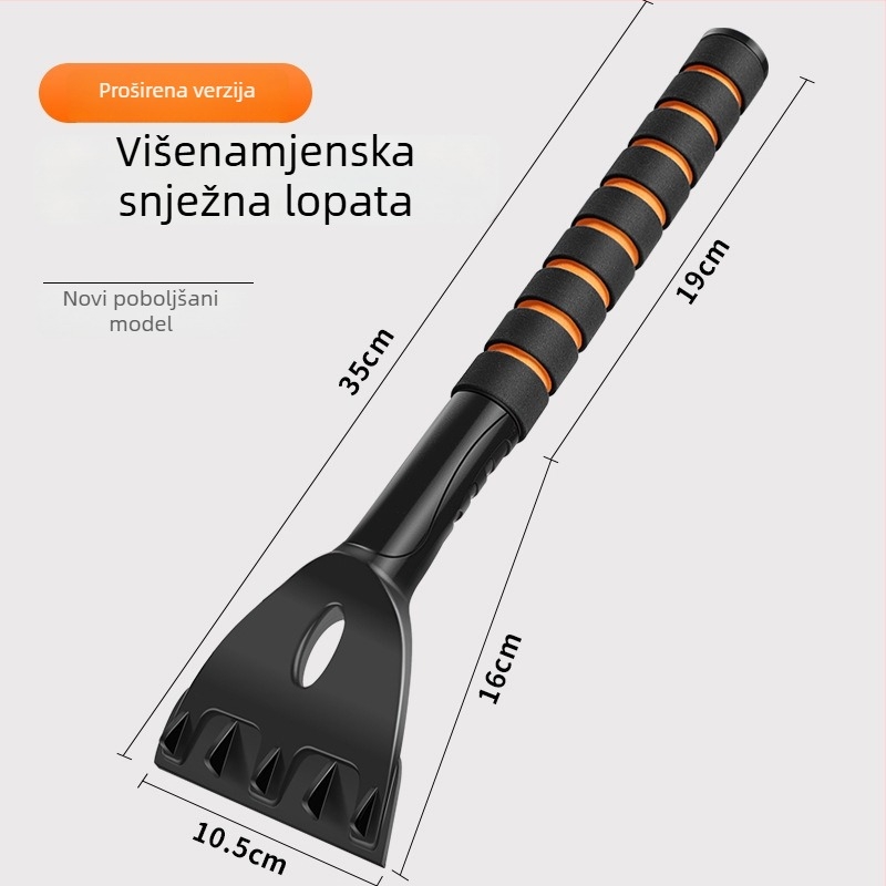Automobilski alat za uklanjanje snijega, PP plastika, prilagodljiv, neutralna marka