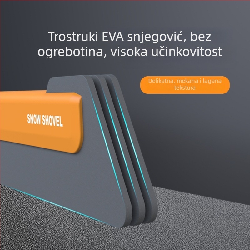 Automobilska lopata za snijeg sa LED svjetlom — višenamjenski skraper za snijeg, EVA bezdlaka četka za snijeg, skraper za staklo i mraz; Materijal: ABS; Marka: Neutral; Obrada prilagodbe: Da; Privatna etiketa: Da