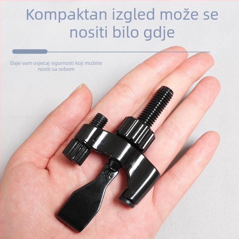 Skriveni zidni stopper za vrata s funkcijom protiv krađe, prijenosna sigurnost za dom i hotel, model ZC008, nehrđajući čelik + cinkov spoj
