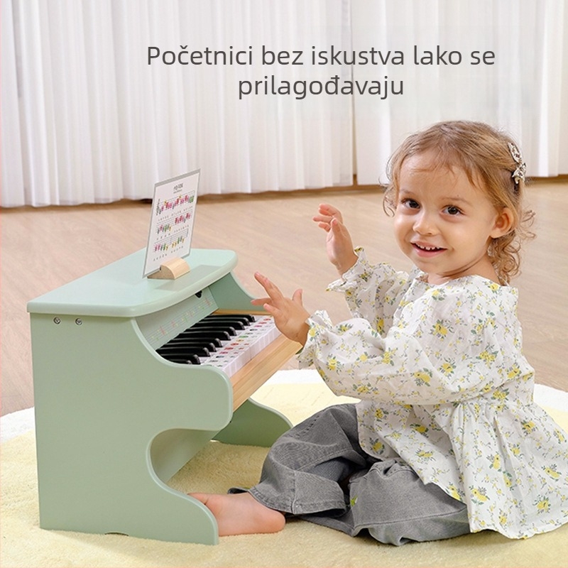 Fn/figani Drvena klavijatura-piano igračka za djecu, uzrast 4–6 godina