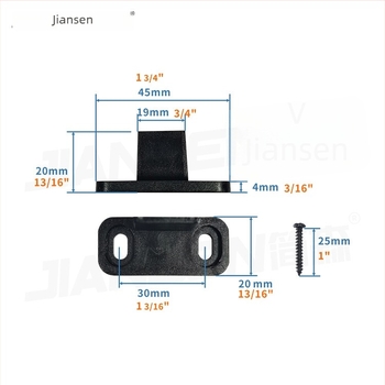 Swing stopper za vrata stila barn door, materijal POM, podno montiranje, ručno upravljanje, marka Johnson