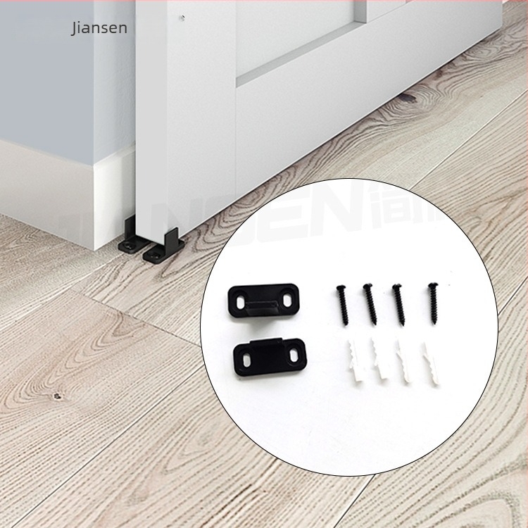 Swing stopper za vrata stila barn door, materijal POM, podno montiranje, ručno upravljanje, marka Johnson