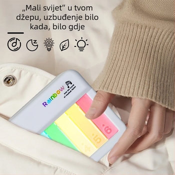 Dječja elektronička klavijatura s osvjetljenjem - Xingbo, plastična konstrukcija, za djecu 4–6 godina, edukativna igračka