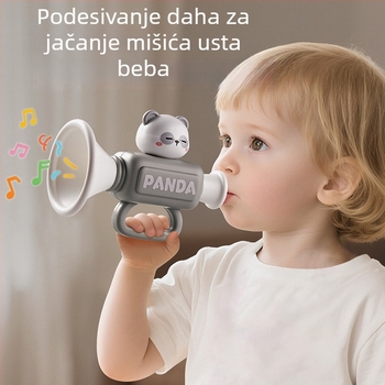 Dječji glazbeni set s Panda harmonikom za vježbanje zvuka (Materijal: Plastika; Marka: Zhibei; Preporučena dob: 4–6 godina; 3C certifikacija: 2024152202054742; Pakiranje: Šarena kutija)