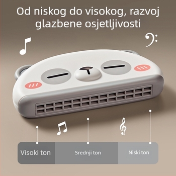 Dječji glazbeni set s Panda harmonikom za vježbanje zvuka (Materijal: Plastika; Marka: Zhibei; Preporučena dob: 4–6 godina; 3C certifikacija: 2024152202054742; Pakiranje: Šarena kutija)