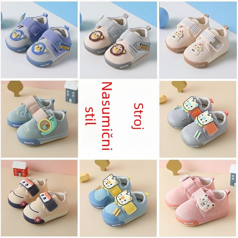 Tenisice za bebe i malu djecu: mekana potplata, prozračne, protuklizne, dizajn s karikaturom, uzrast 12-36 mjeseci