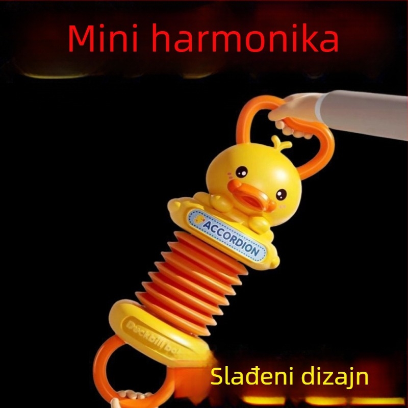 Mini ručni organ, dječja igračka u obliku patke, stil grand piano, potiče interes za glazbu u ranom obrazovanju