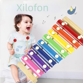 Drveni dječji xylofon MY – zapadni udarni instrument za dojenčad (0–3 godine) s treninzima koordinacije ruka-oko, kognitivni razvoj, hvatanje (Materijal: drvo; Brend: MY; Kategorija: zapadni udarni instrumenti; Dob: 0–3 godine)