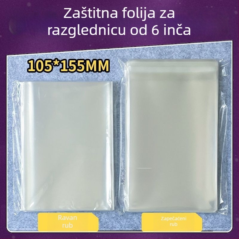 PET film za zatvaranje kartica s 100 otvora, samoljepljive torbice za kartice