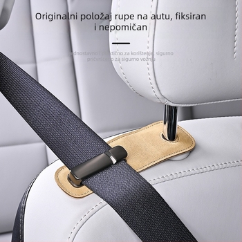 Držač sigurnosnog pojasa automobila – koža i metal; Laihu; tiskanje logotipa dostupno; obrada i prilagodba: da