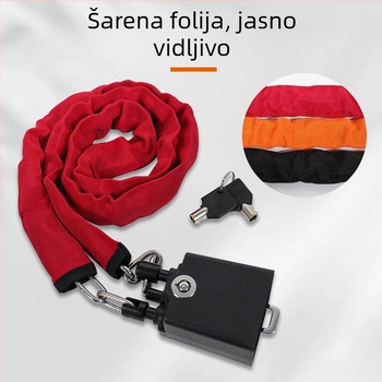 Brava za volan automobila ABS+čelično kabel (Model L1632; Ispisan logotip)