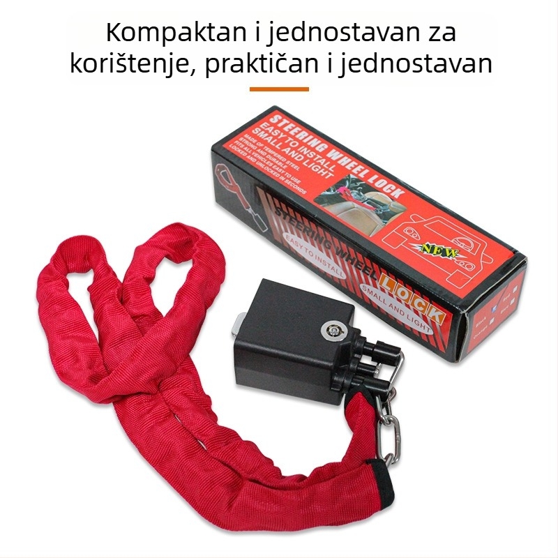 Brava za volan automobila ABS+čelično kabel (Model L1632; Ispisan logotip)