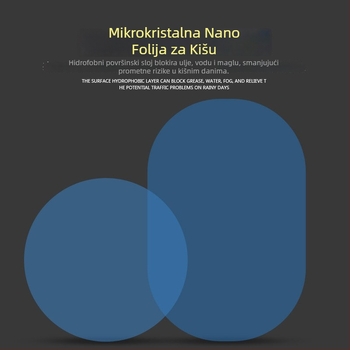 Film otporan na kišu za retrovizor automobila, zaštita od zamagljivanja i vodoodbojnim premazom, nano vodootporan film za bočne prozore, univerzalno