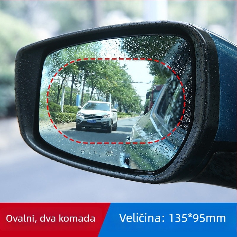 Film otporan na kišu za retrovizor automobila, zaštita od zamagljivanja i vodoodbojnim premazom, nano vodootporan film za bočne prozore, univerzalno