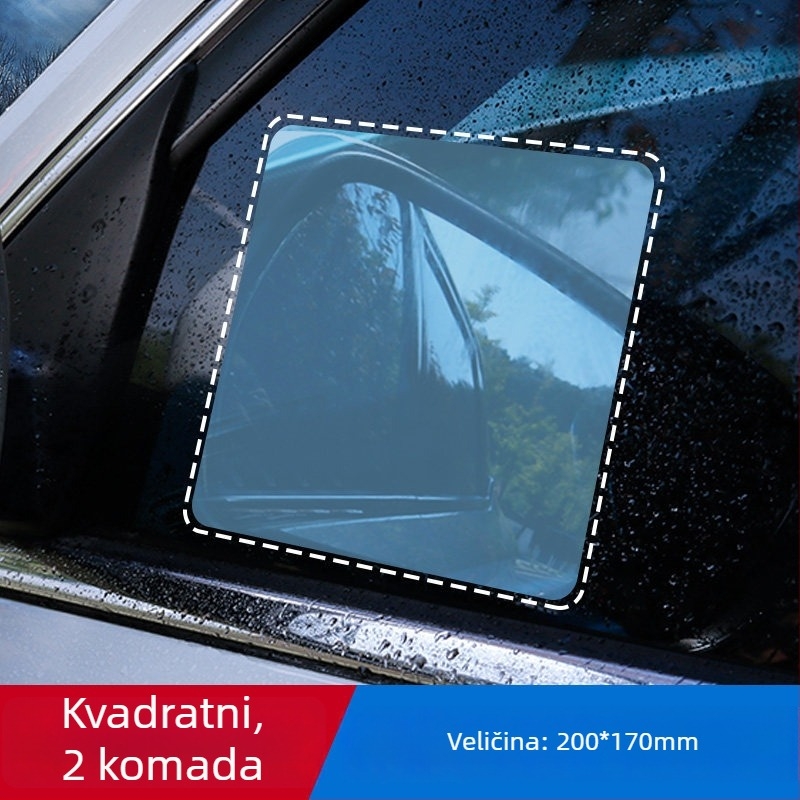 Film otporan na kišu za retrovizor automobila, zaštita od zamagljivanja i vodoodbojnim premazom, nano vodootporan film za bočne prozore, univerzalno
