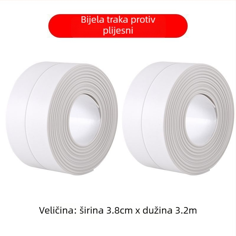 Wangke Home samoljepljiva brtvna traka za kupaonicu i kuhinju - vodootporna, protiv plijesni, brtvljenje praznina oko umivaonika i praga prozora. Marka: Wangke Home; Materijal: Drugo; Vrsta: Drugo; Širina: Drugo