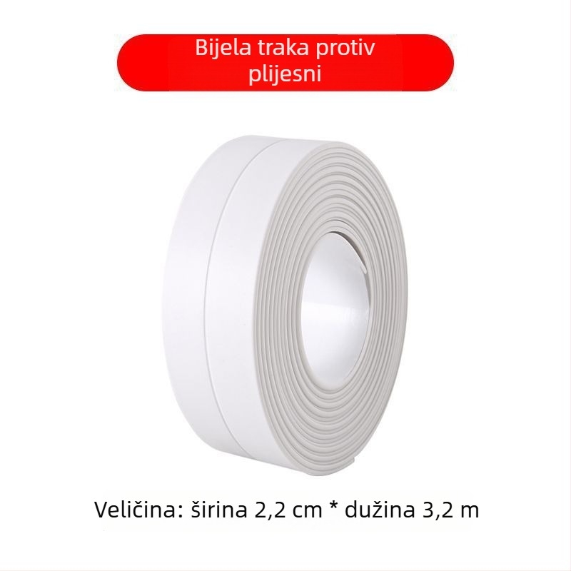 Wangke Home samoljepljiva brtvna traka za kupaonicu i kuhinju - vodootporna, protiv plijesni, brtvljenje praznina oko umivaonika i praga prozora. Marka: Wangke Home; Materijal: Drugo; Vrsta: Drugo; Širina: Drugo