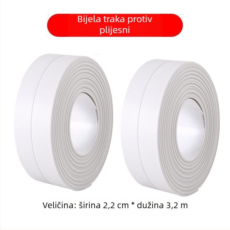 Wangke Home samoljepljiva brtvna traka za kupaonicu i kuhinju - vodootporna, protiv plijesni, brtvljenje praznina oko umivaonika i praga prozora. Marka: Wangke Home; Materijal: Drugo; Vrsta: Drugo; Širina: Drugo