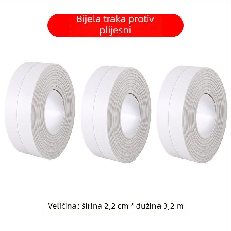 Wangke Home samoljepljiva brtvna traka za kupaonicu i kuhinju - vodootporna, protiv plijesni, brtvljenje praznina oko umivaonika i praga prozora. Marka: Wangke Home; Materijal: Drugo; Vrsta: Drugo; Širina: Drugo