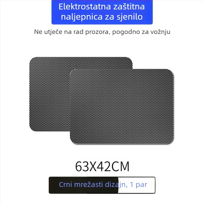 Univerzalni mrežasti film za prednje staklo automobila, toplinska izolacija, statičko prianje, debeli stil, bez ljepila