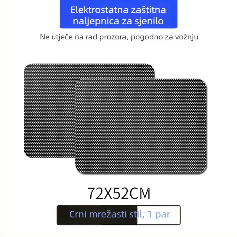 Univerzalni mrežasti film za prednje staklo automobila, toplinska izolacija, statičko prianje, debeli stil, bez ljepila