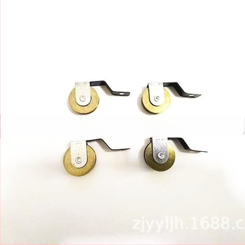 Remenica za vrata i prozore od mangan čelika za klizne prozore (vanjski promjer Ø25,4 mm, radijus žljeba za uže 12 mm, promjer osovine Ø10 mm, debljina stijene 0,8 mm)