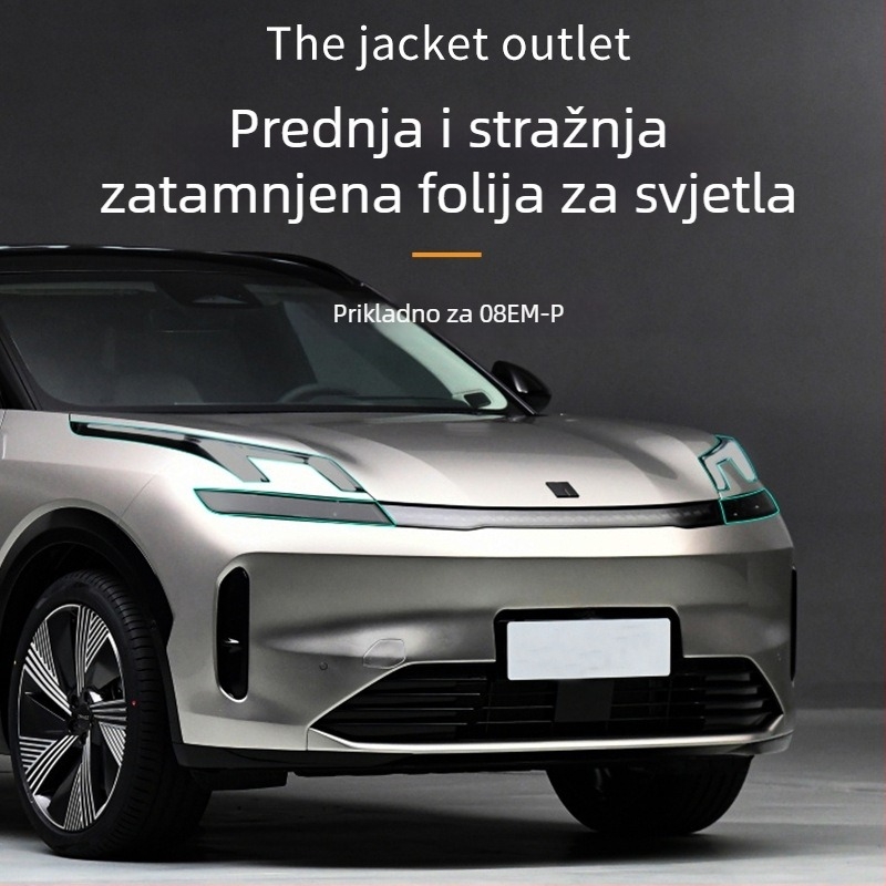 Lynk & Co 08 TPU film za svjetla — vanjski zaštitni film za farove, zaštita dnevne svjetlosti, bez rezanja