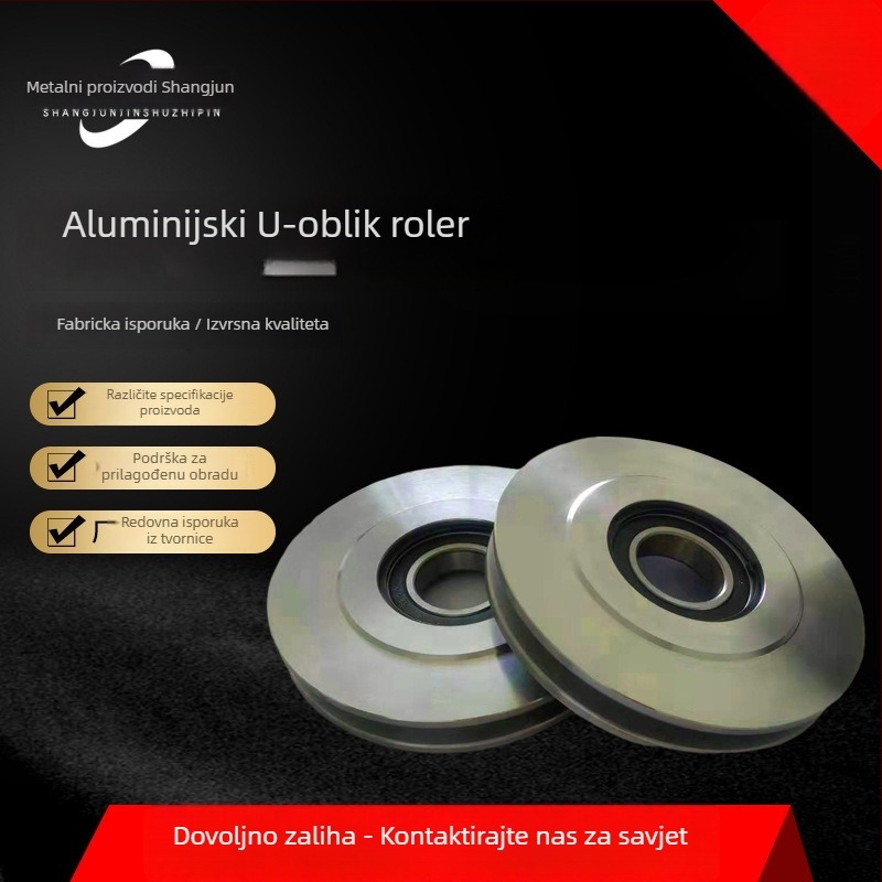 Aluminijska legura klizna vrata i prozori – U-kanalna kolut, U-kotač, kolut za kabel