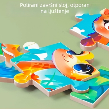 DIY magnetska slagalica za djecu 0–3 godine, papirnati ravni puzzle, u kartonskoj kutiji