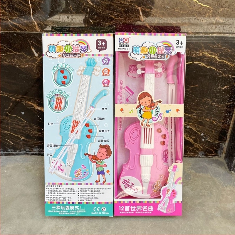 Elektronička dječja violina igračka sa zvukom i svjetlom, za djecu 4–6 godina, Beyond Star, plastika