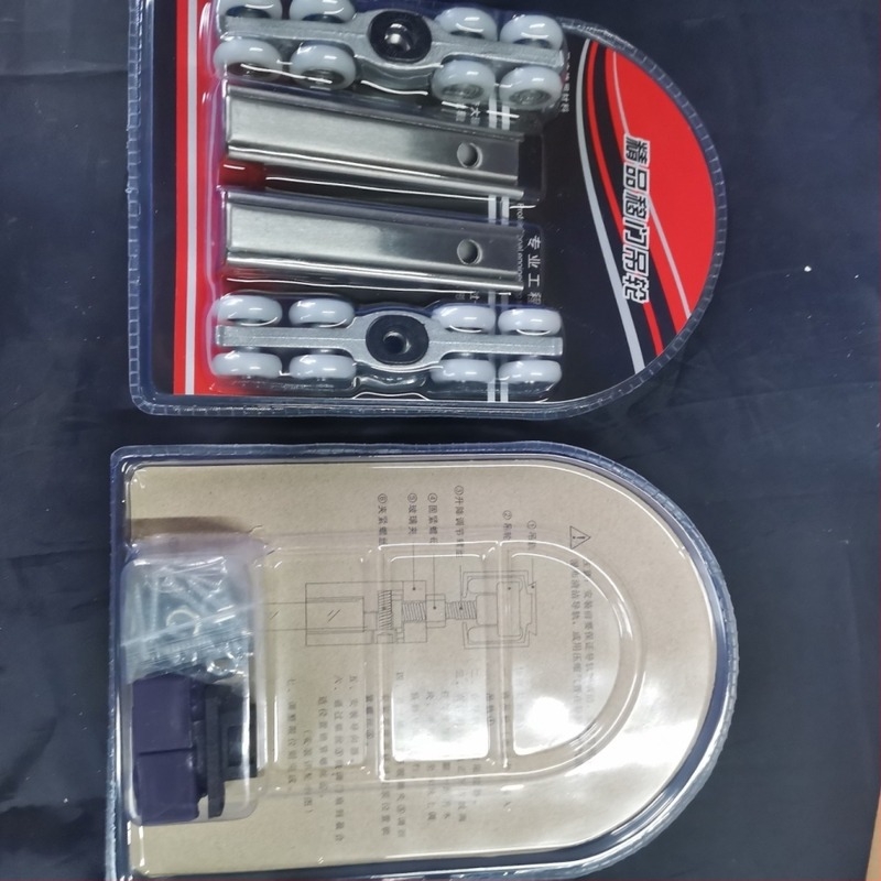 Set kliznih kolotura za drvena vrata, 8 koluta, nehrđajući čelik 201, blister pakiranje s dodacima, jednostavna ugradnja, tih i glatko radi
