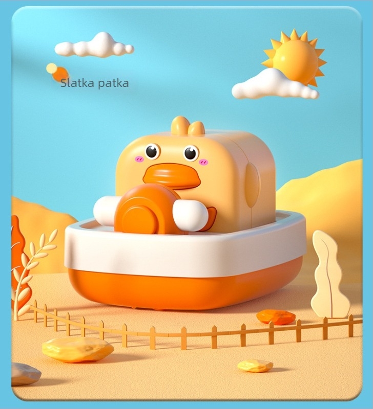 Plastična kupaonska igračka s navijanim mehanizmom za bebe od 0 do 2 godine – geometrijske životinje, privatna oznaka dostupna