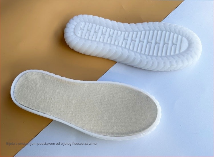 Hekane papuče s cvjetnim motivom i kristalnom tabanom — PVC materijal, pleteni, Tendon Jelly naglasak, sve sezone, opušten stil i elegantna svakodnevica