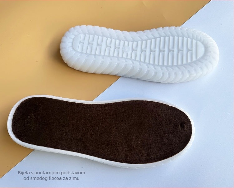 Hekane papuče s cvjetnim motivom i kristalnom tabanom — PVC materijal, pleteni, Tendon Jelly naglasak, sve sezone, opušten stil i elegantna svakodnevica